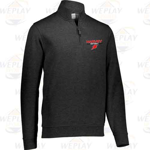 Harvey Softball Quarter Zip Fleece Pullover Sweatshirt