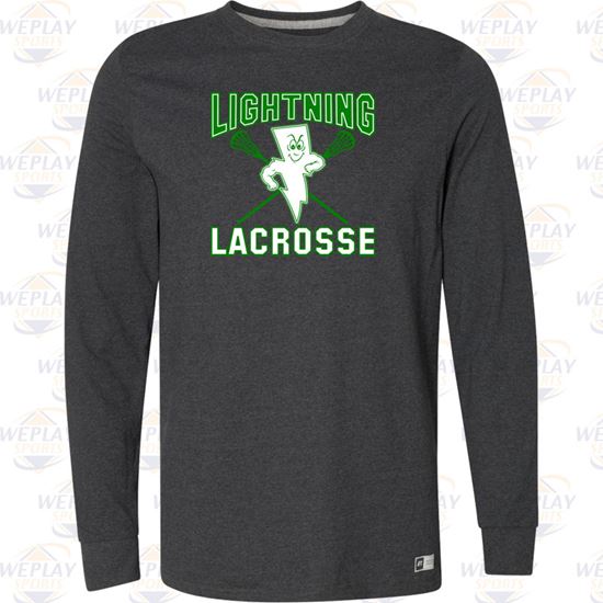 Lightning Lacrosse Adult Long Sleeve T-Shirt - Black