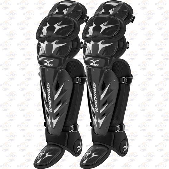 Mizuno Samurai Catchers Leg Guards G3 - Intermediate Black