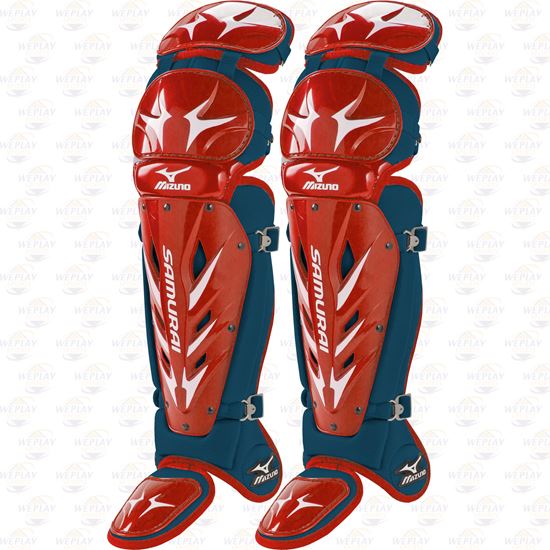 Mizuno Samurai Womens Catchers Leg Guards G3 - Red