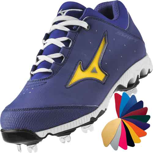 Mizuno 9-Spike Swift 3 Switch Womens Softball Cleats - Royal Blue