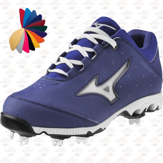 Mizuno 9 Spike Swift Switch Womens Fastpitch Softball Cleats w. Custom Color Inserts