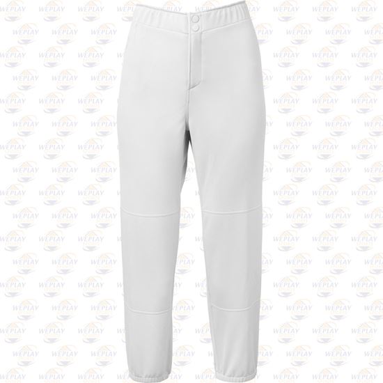 Mizuno 350151 No Belt Womens Softball Pants - White