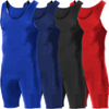 Alleson Athletic Nylon / Lycra Wrestling Singlet - Available in 4 Solid Colors