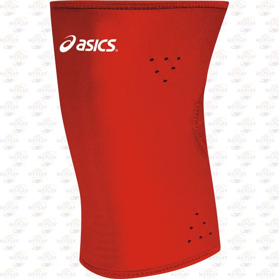 Asics Shooting Sleeve Wrestling Knee Pads - Red