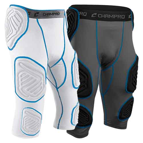 NEW Lists @ $40 Champro Bull Rush Youth 5-Piece Football Girdle White 