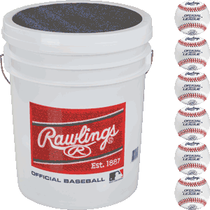 Rawling Combo 2 Dozen ROLB1X Baseballs & Bucket