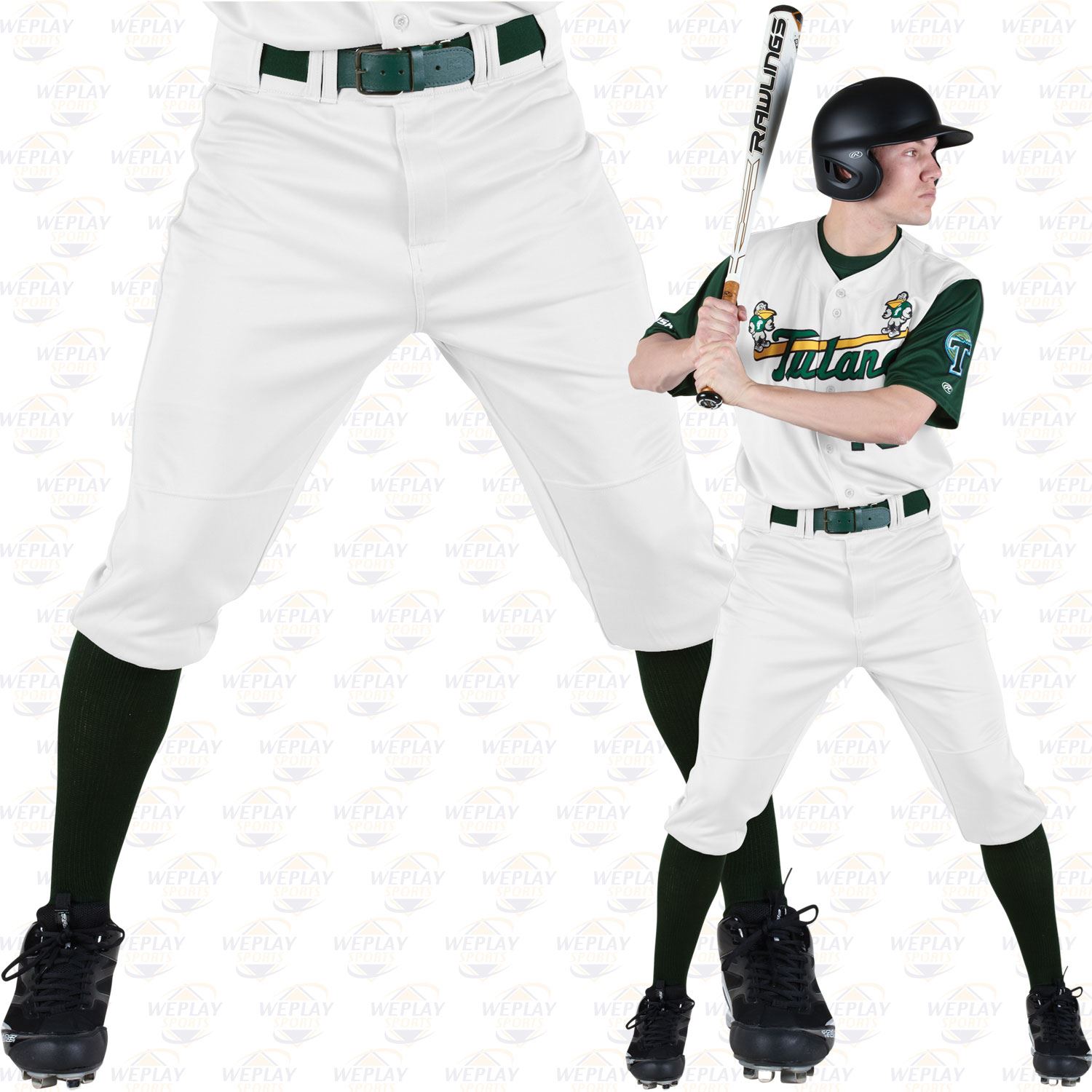 White Details about   Rawlings  Men's Knee-High Pants Large 