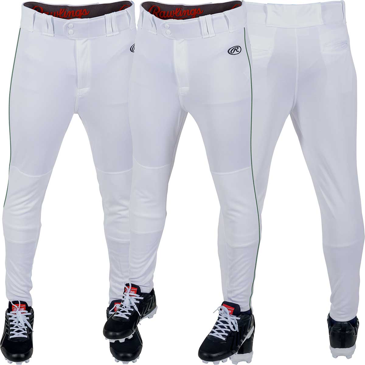 Rawlings Launch Tapered Piped Mens Baseball Pants