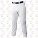 Russell Athletic Piped Open Bottom Boys Youth Baseball Pants - White / Navy Blue