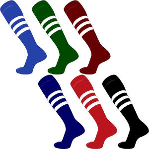 TCK Dugout 3-Stripe Game Day Socks