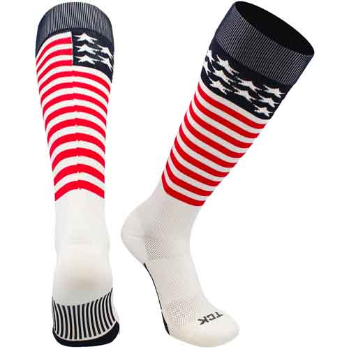 TCK Stars n Stripes USA Flag Athletic Socks