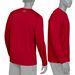  Under Armour Mens Locker 2.0 Loose Long Sleeve Shirt - Red Back & Side View