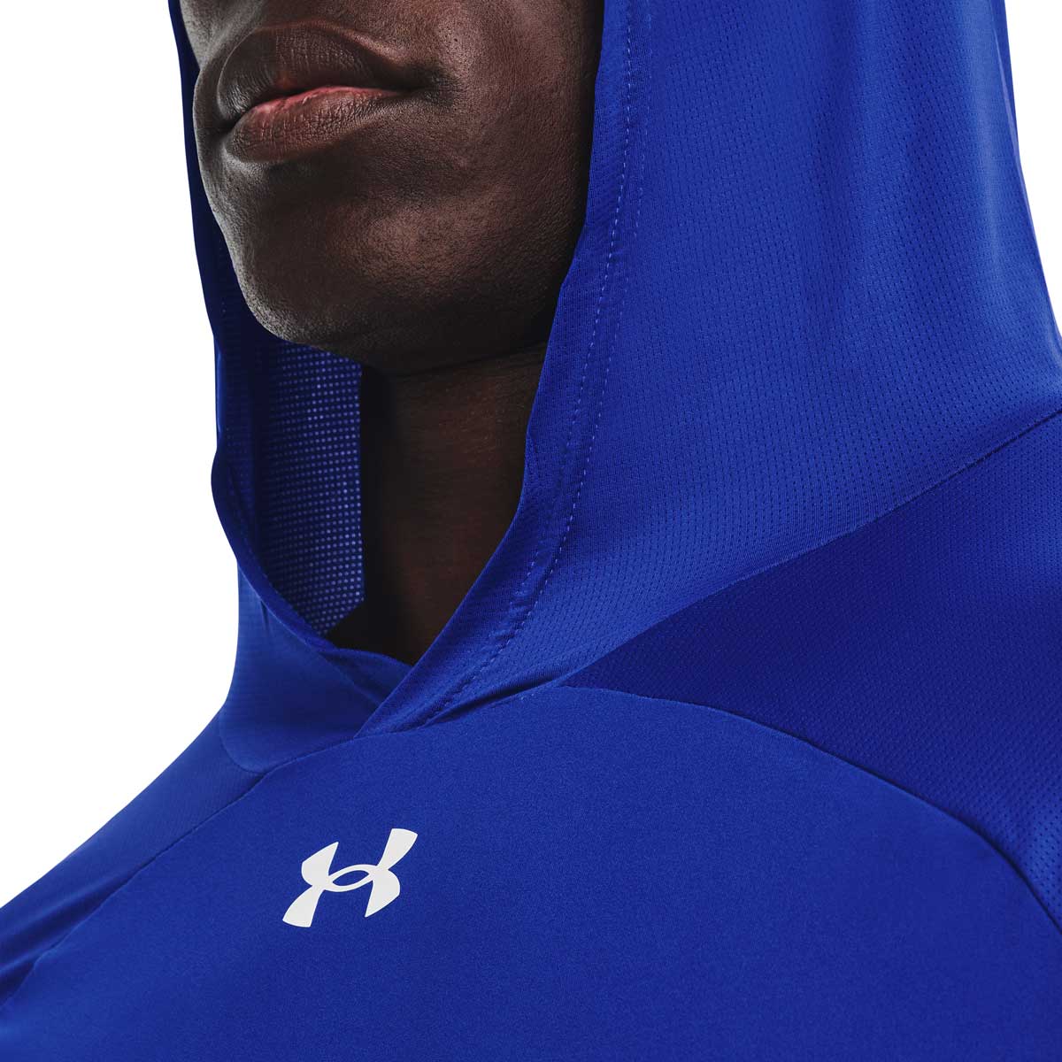 Under Armour Team Knockout Longsleeve Hoodie Shirt - Royal Blue