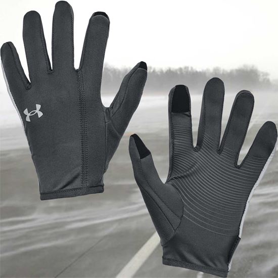 Under Armour ColdGear Running Gloves - Pitch Gray