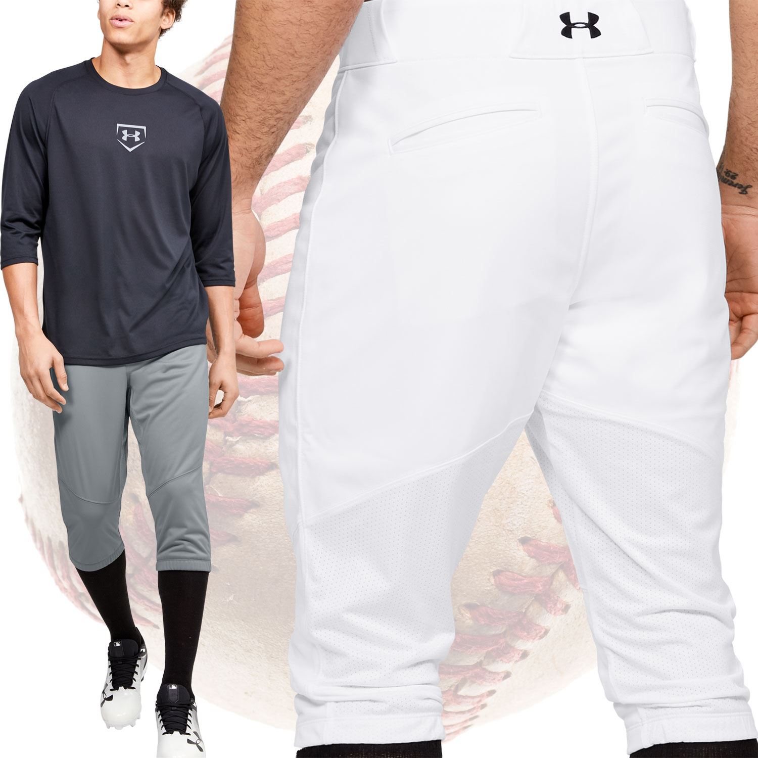 under armour knee high baseball pants