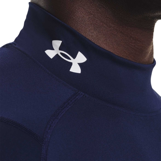 Under Armour HeatGear Compression Long Sleeve Mock Turtle Shirt - 1369606-001-SM