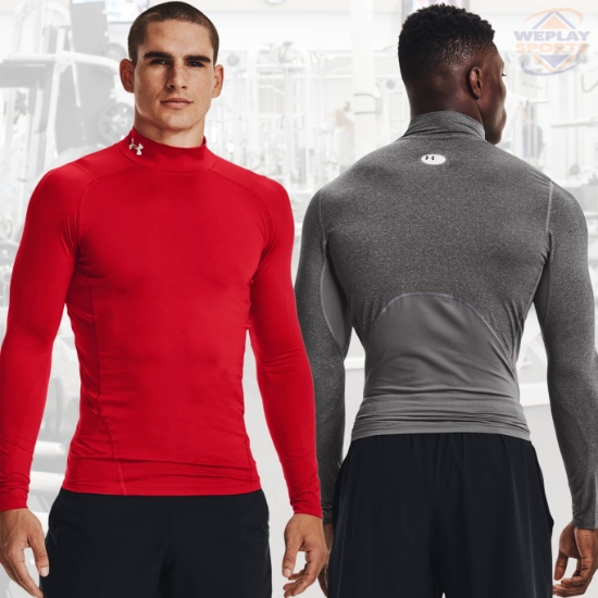 Under Armour HeatGear Compression Long Sleeve Mock Turtle Shirt - 1369606-001-SM