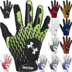 Under Armour Clean Up Youth Baseball Batting Gloves - Available in 12 colors