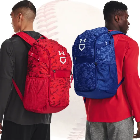Under Armour Utility Baseball Backpack - Camo Blue Red