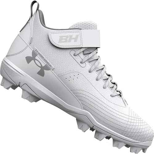 Under Armour Harper 7 Mid RM Baseball Cleats - White