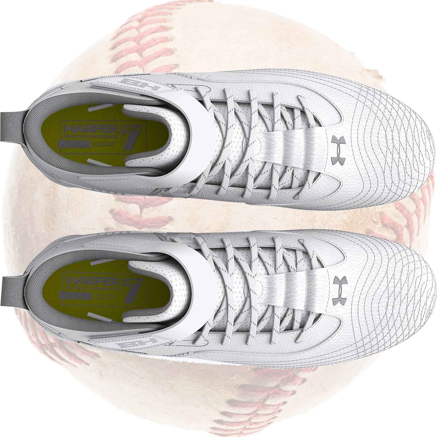 Under Armour Bryce Harper 7 Baseball Shoes - Synthetic Leather and Micro Mesh Upper