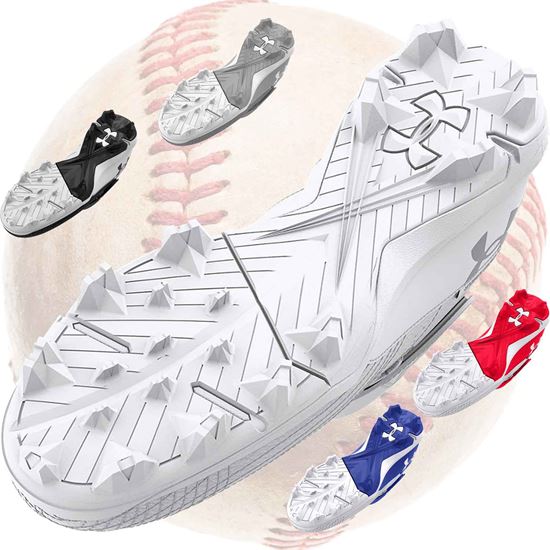 Under Armour Harper Mid RM Youth Baseball Spikes - Rubber Molded Cleats