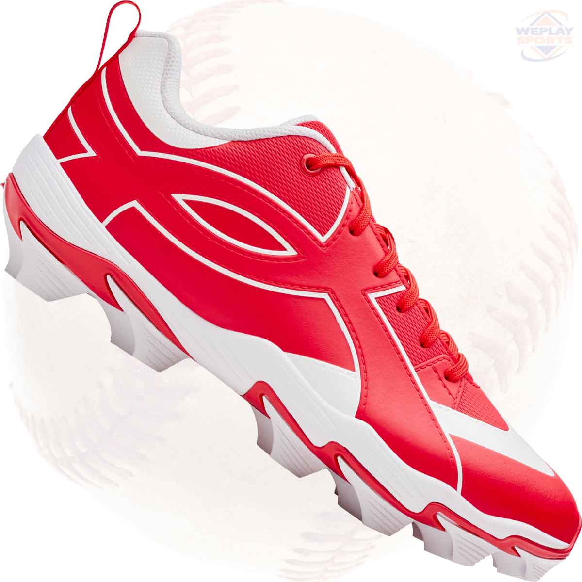Under Armour Leadoff Icon Low RM Youth Baseball Cleats - Red