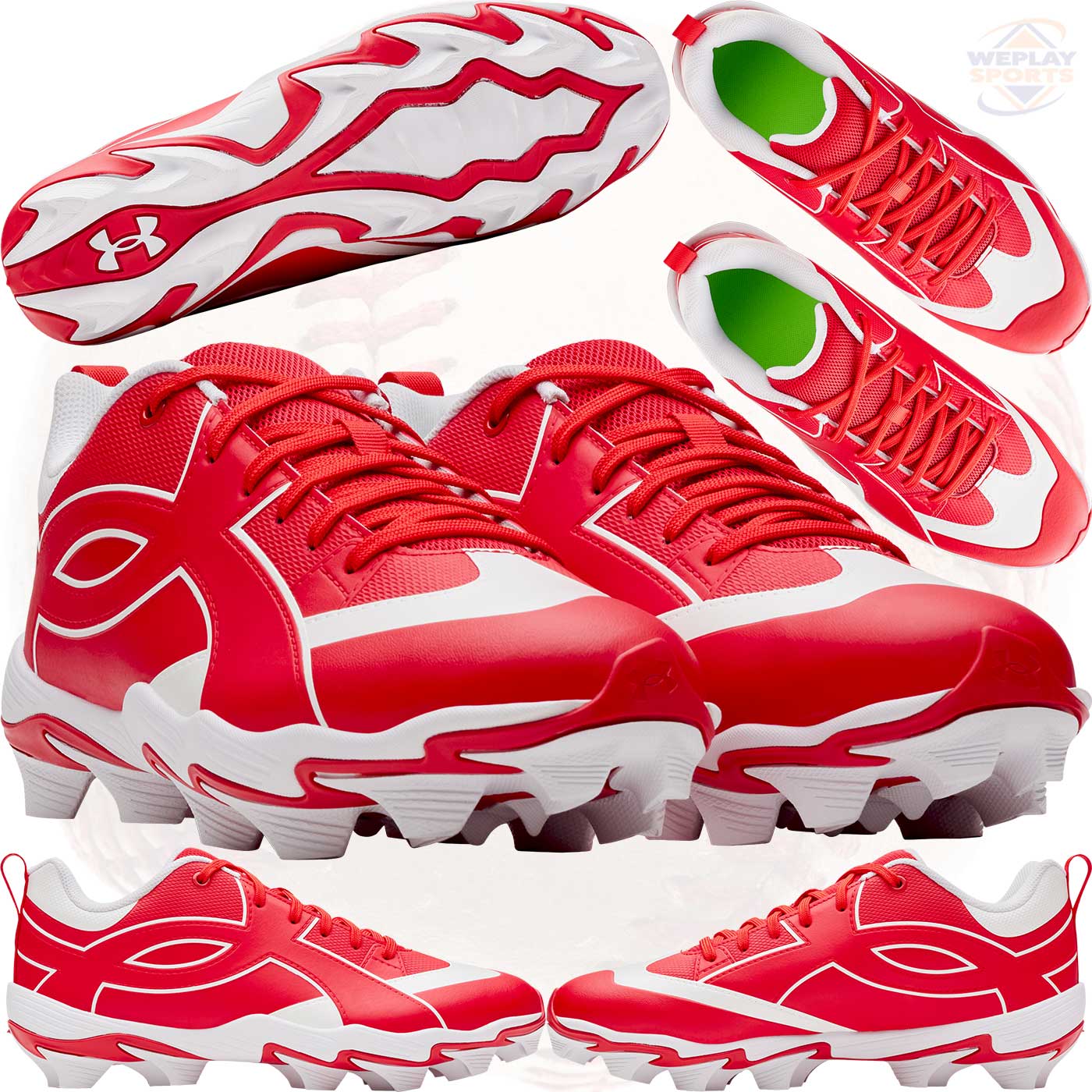 Under Armour Lead Off Icon RM Youth Baseball Cleats - Details