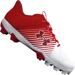 Under Armour Leadoff Low RM Jr Youth Baseball Cleats - Red