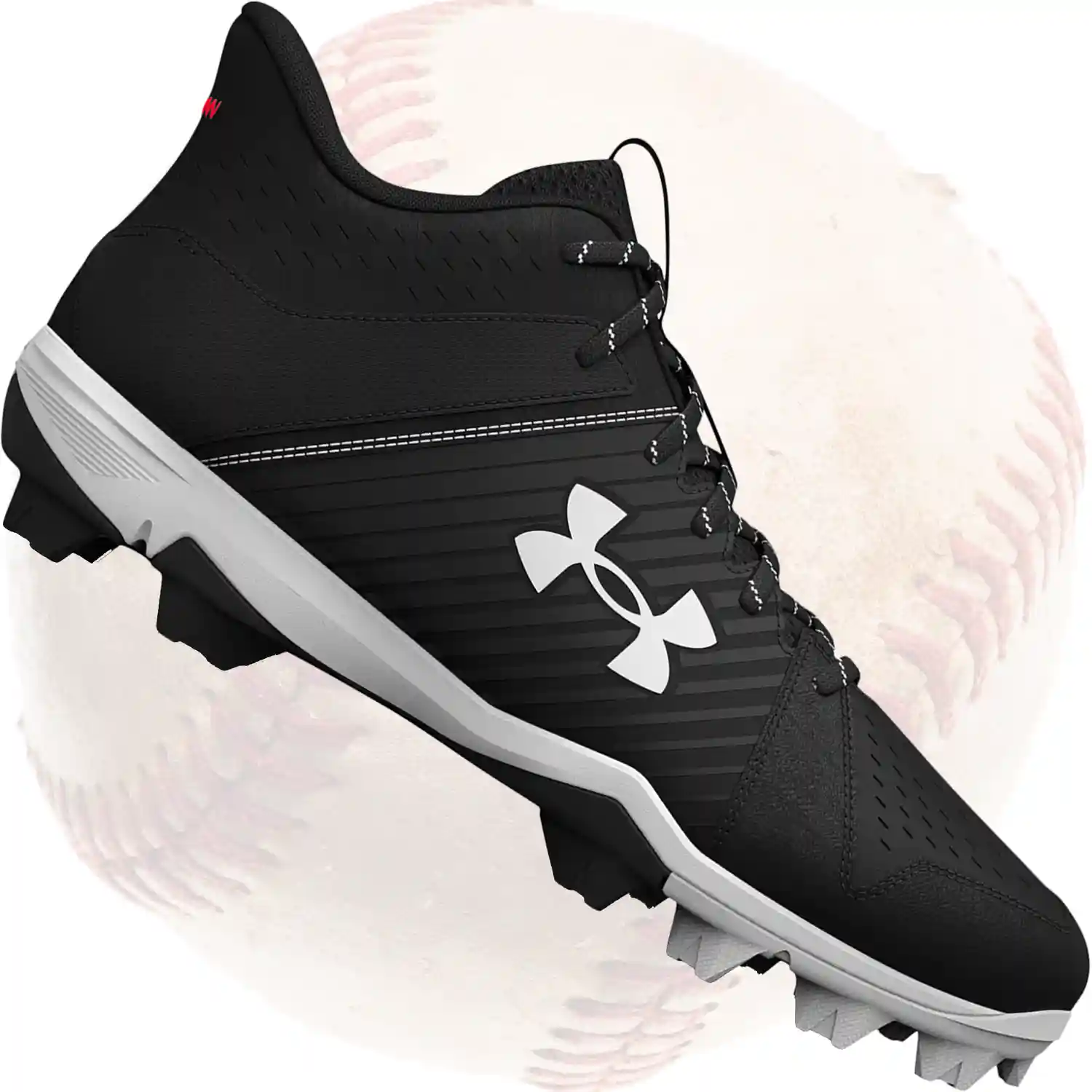 Under Armour Leadoff Mid RM Mens Baseball Cleats - Black
