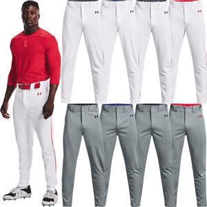 Under Armour Gameday Vanish Tapered Open Bottom Mens Piped Baseball Pants