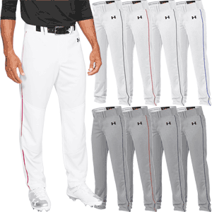 Under Armour Next Mens Adult Open Bottom Piped Baseball Pants