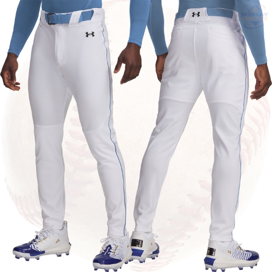 In Stock Under Armour Utility Pro Tapered Jogger Mens Baseball Pants w Columbia Blue Piping