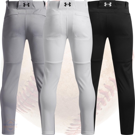 Under Armour Utility Pro Tapered Open Bottom Boys Kids Baseball Pants - Back