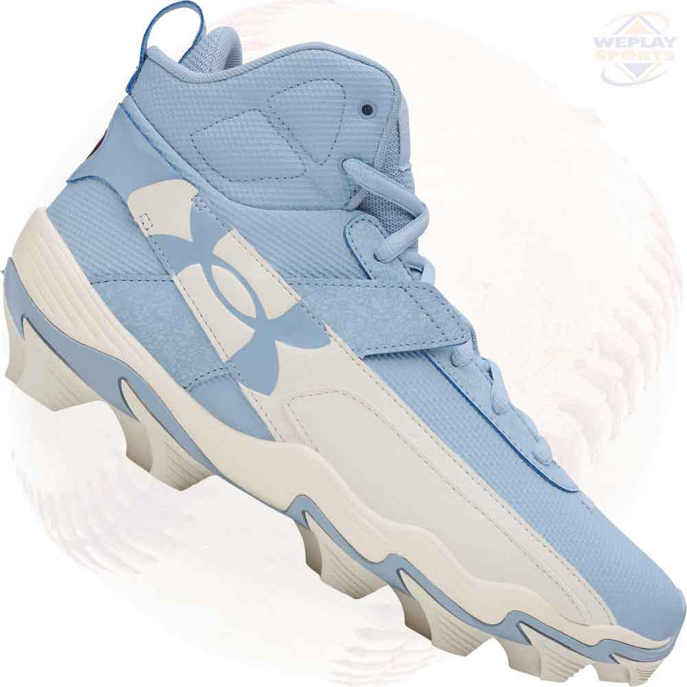 Under Armour Harper 10 RM Jr. Youth Baseball Cleats - Blue Calm