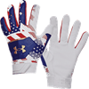 Under Armour Clean Up Culture Baseball Youth Batting Gloves - Stars n Stripes