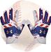 Under Armour Cleanup Culture Baseball Batting Gloves - Red White Blue