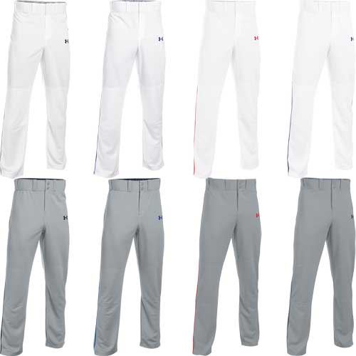 under armour men's baseball pants with piping