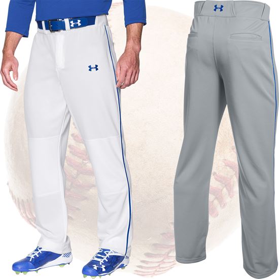 Under Armour Cleanup Piped Baseball Pants - Royal Blue
