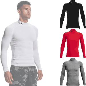 Under Armour Mens ColdGear Compression Mock Turtleneck Shirt