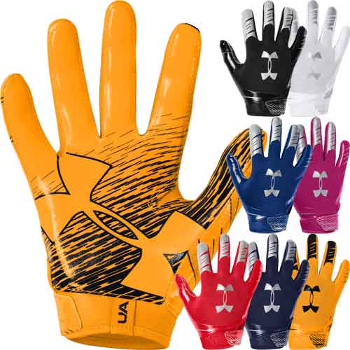 ua youth football gloves