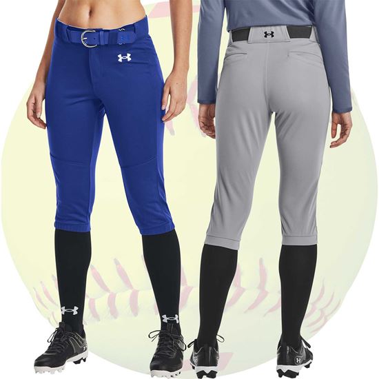 Under Armour Utility Womens Fastpitch Softball Pants - Front & Back
