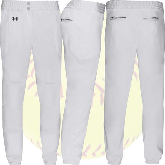 Under Armour RBI Womens Fastpitch Pants - Ice Gray