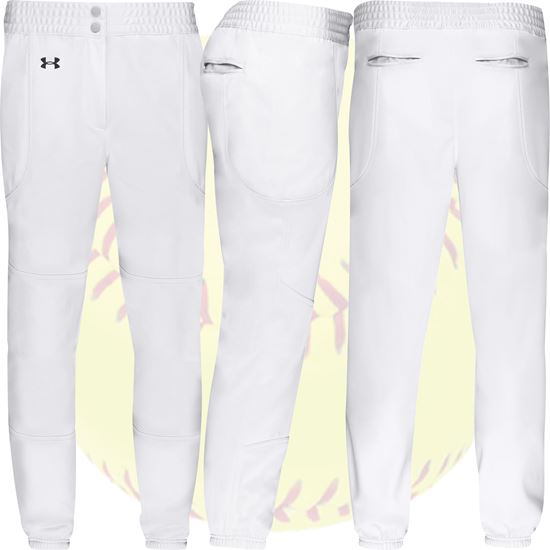 Under Armour RBI Womens Fastpitch Softball Pants - White