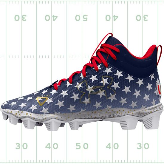 Under Armour Spot Light Franchise RM USA Youth Football Cleats