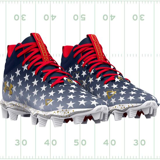 Under Armour Spotlight Franchise USA Youth Football Cleats