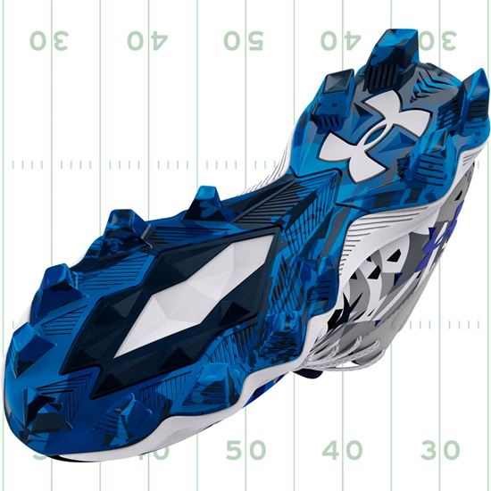 Under Armour Spotlight Franchise 3 RM USA Jr. Youth Football Cleats - Rubber Outsole