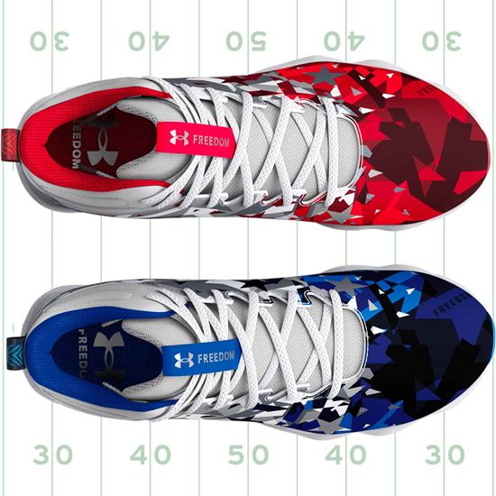 Under Armour Spotlight Franchise 3 RM USA Jr. Youth Football Shoes