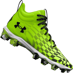 Under Armour Youth Football Cleats Shoes Lime Spotlight Franchise 3 RM AA Jr. 